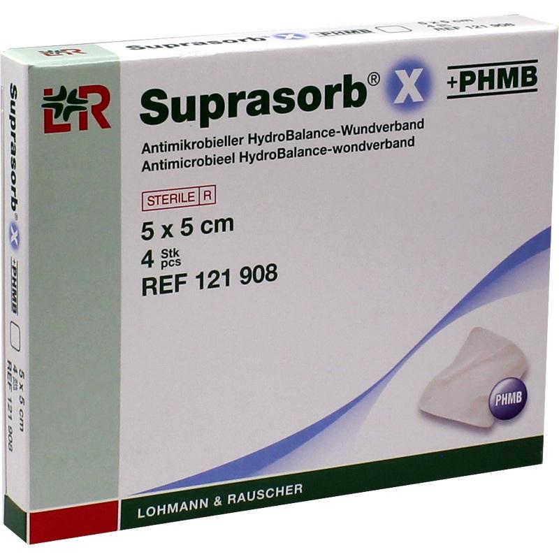 SUPRASORB X+PHMB HydroBalance Wundverb.5x5 cm