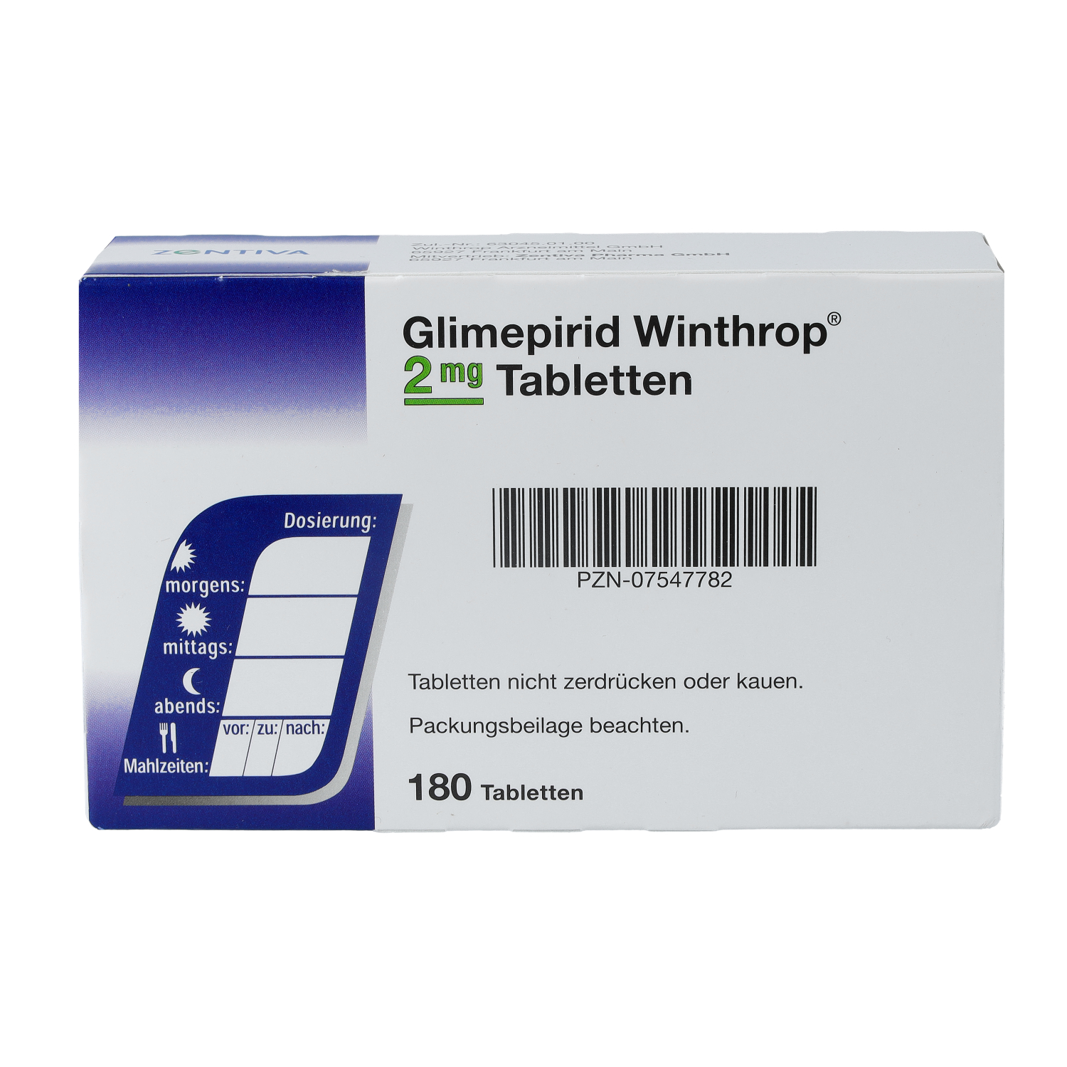 GLIMEPIRID Winthrop 2 mg Tabletten