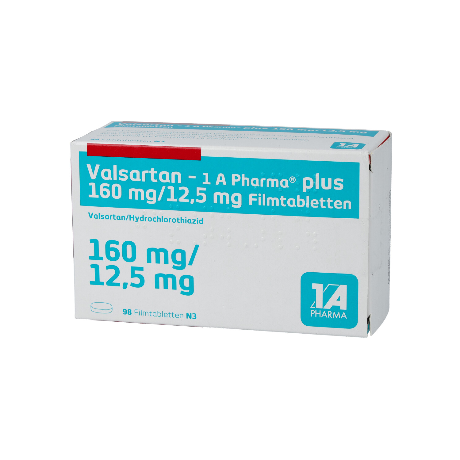 VALSARTAN-1A Pharma plus 160/12,5 mg Filmtabletten