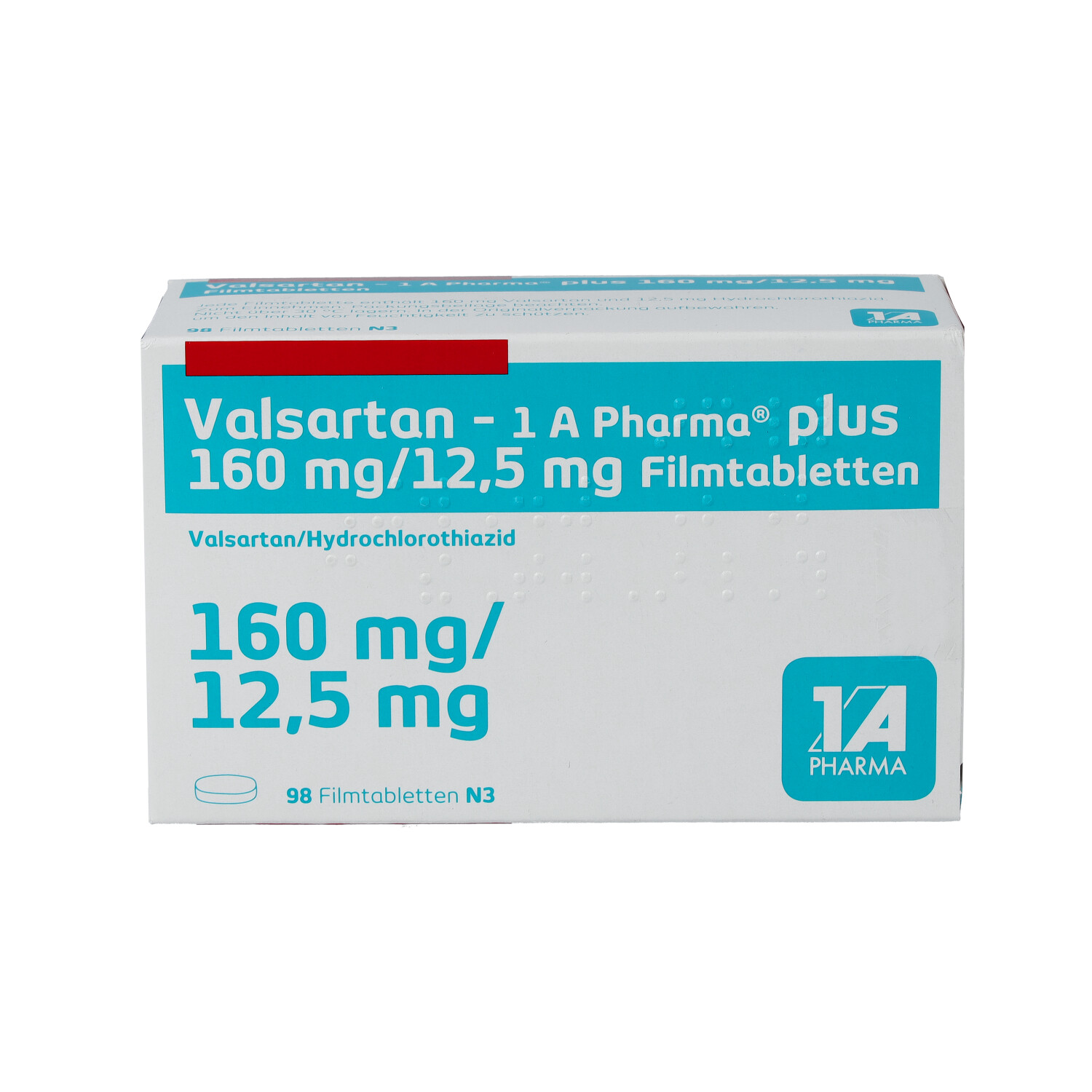 VALSARTAN-1A Pharma plus 160/12,5 mg Filmtabletten