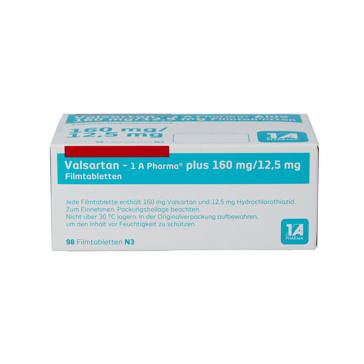 VALSARTAN-1A Pharma plus 160/12,5 mg Filmtabletten
