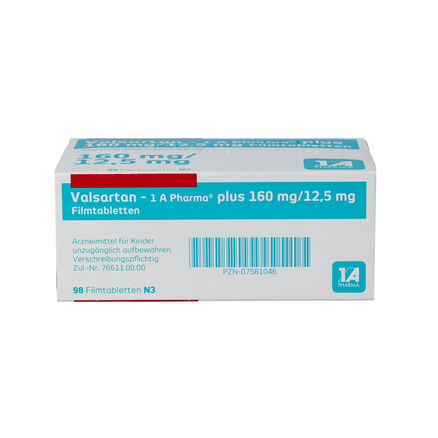 VALSARTAN-1A Pharma plus 160/12,5 mg Filmtabletten