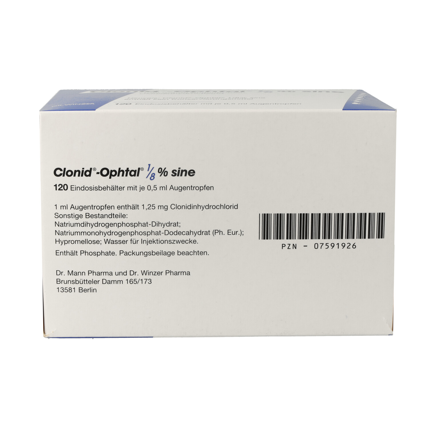 CLONID OPHTAL 1/8 sine Augentropfen
