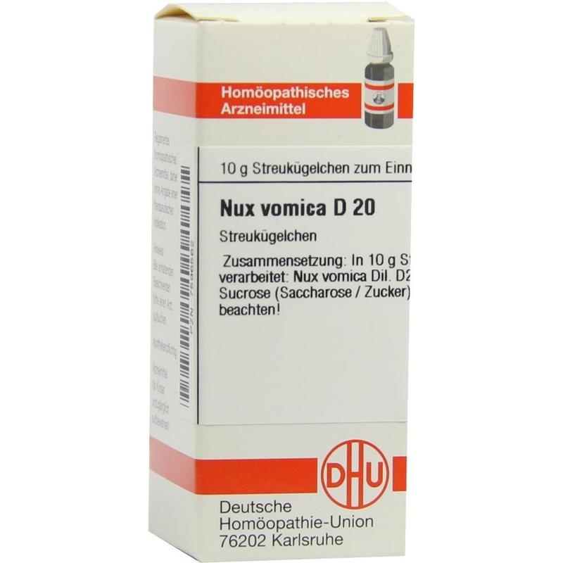 NUX VOMICA D 20 Globuli