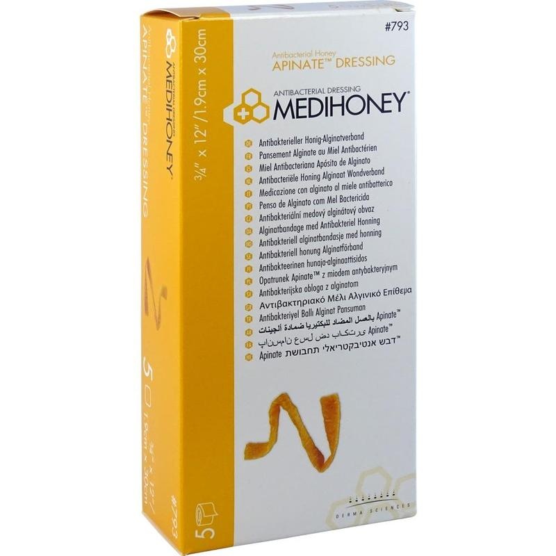 MEDIHONEY Apinate Honig Alginatverband 1,9x30 cm