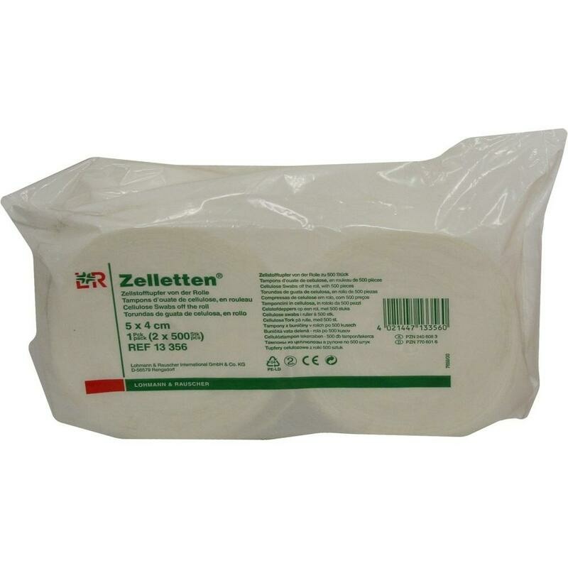 ZELLETTEN Tupfer 4x5 cm unsteril Rolle