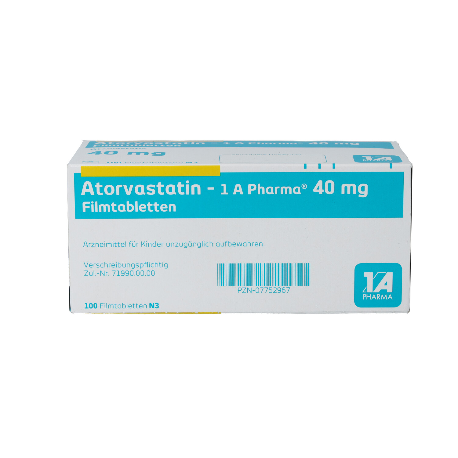 ATORVASTATIN-1A Pharma 40 mg Filmtabletten