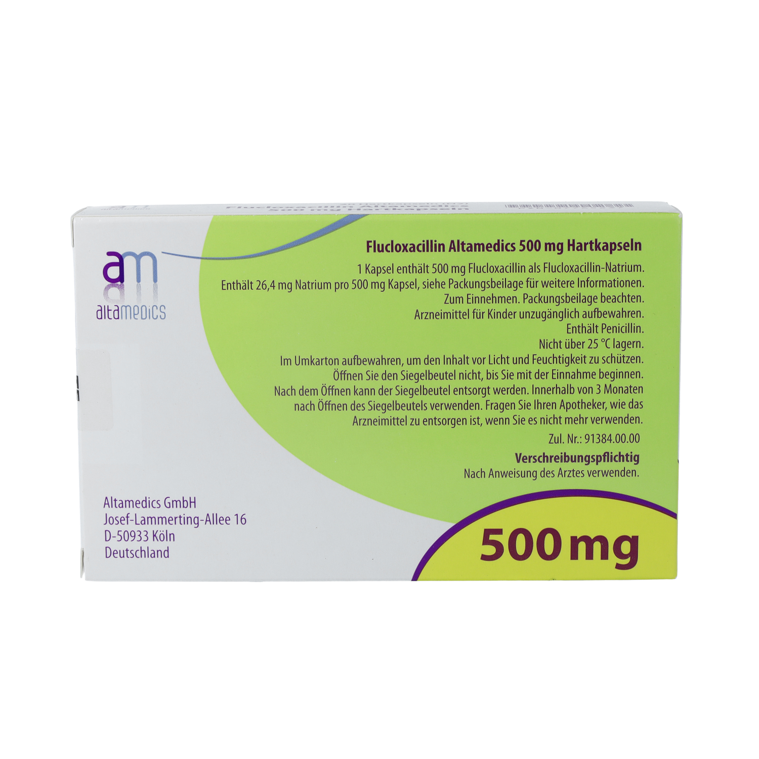 FLUCLOXACILLIN Altamedics 500 mg Hartkapseln