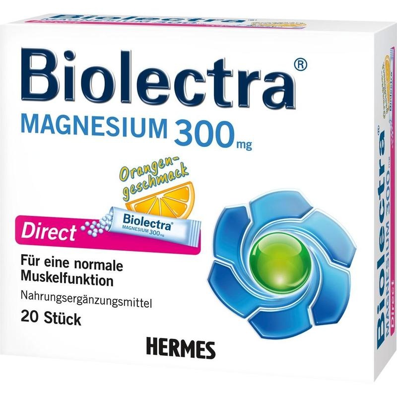 BIOLECTRA Magnesium 300 mg Direct Orange Sticks