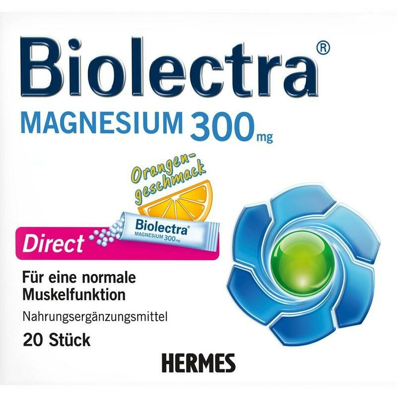 BIOLECTRA Magnesium 300 mg Direct Orange Sticks