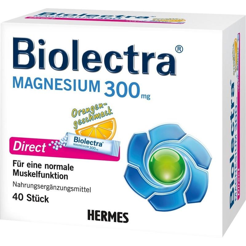 BIOLECTRA Magnesium 300 mg Direct Orange Sticks