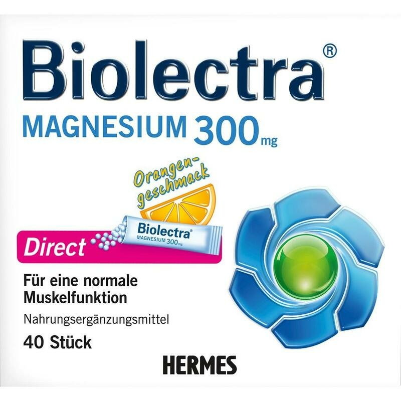 BIOLECTRA Magnesium 300 mg Direct Orange Sticks