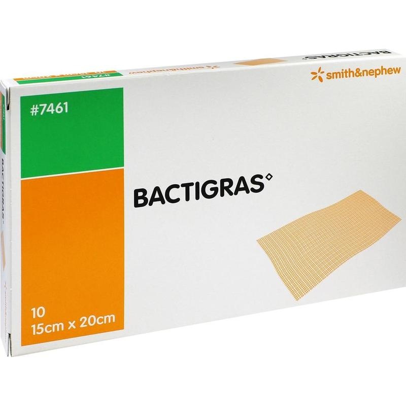 BACTIGRAS antiseptische Paraffingaze 15x20 cm