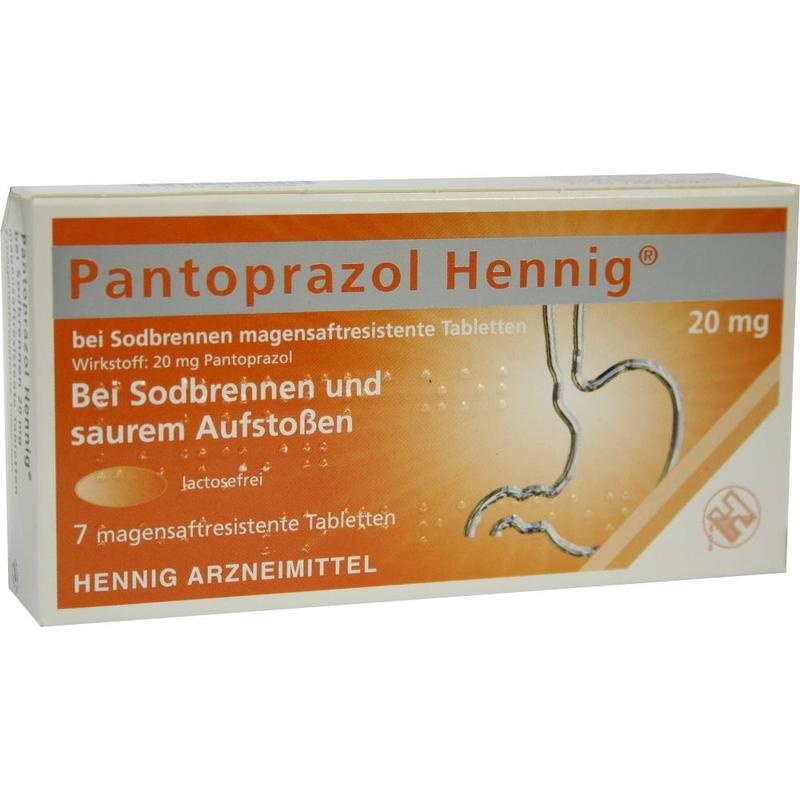 PANTOPRAZOL Hennig b.Sodbrennen 20 mg msr.Tabl.