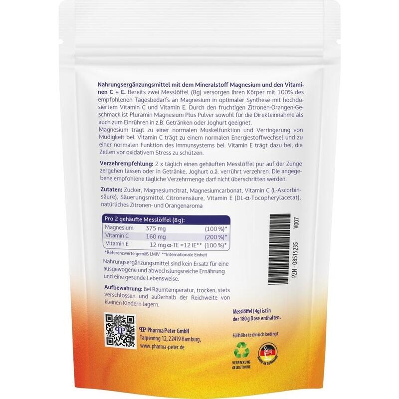 PLURAMIN Magnesium plus Pulver Nachfüllbtl.