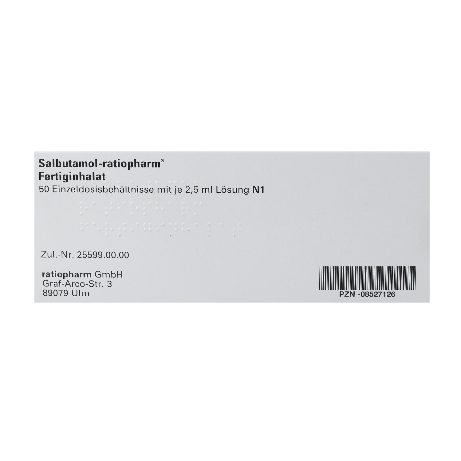 SALBUTAMOL-ratiopharm Fertiginhal.Lsg.f.e.Vernebl.