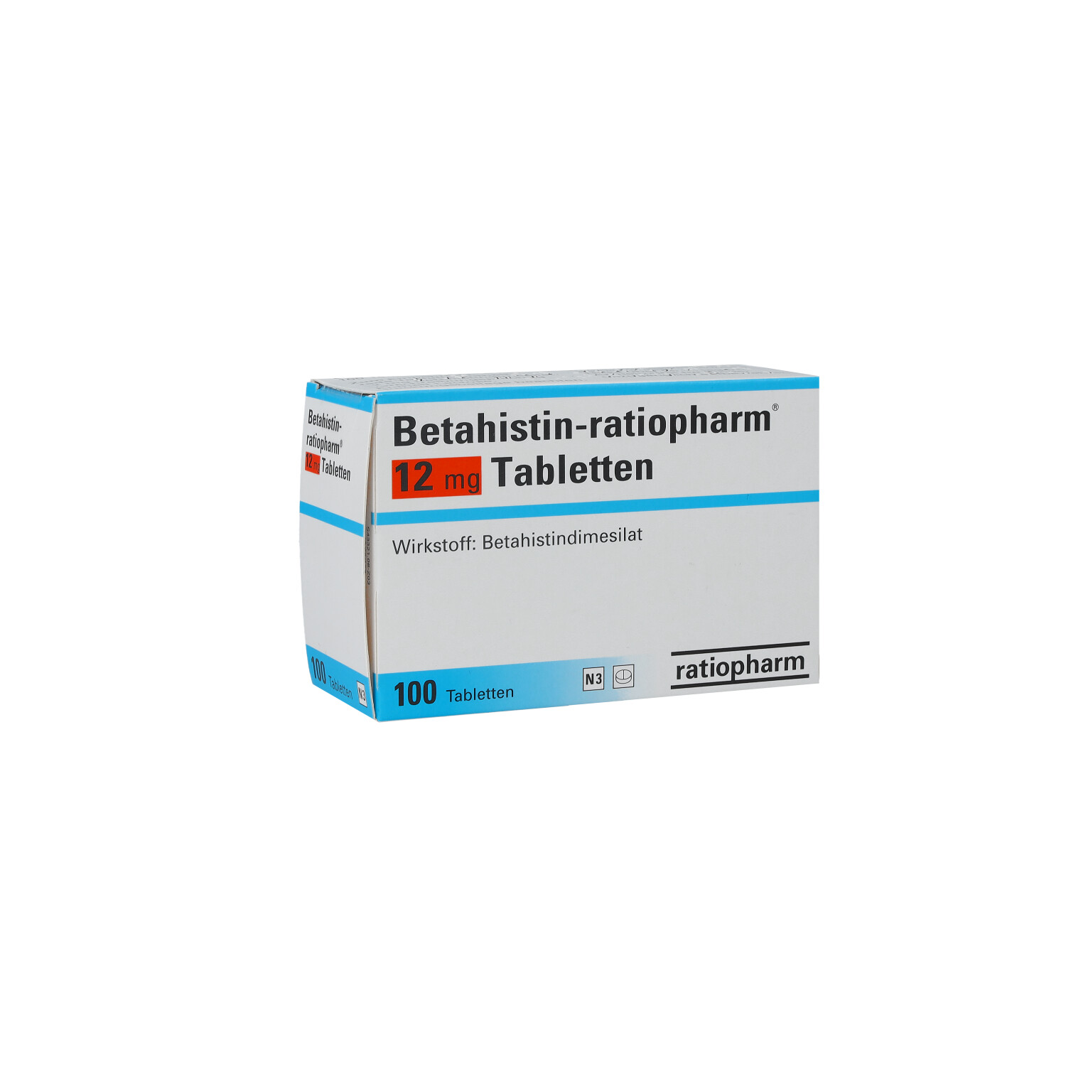 BETAHISTIN-ratiopharm 12 mg Tabletten