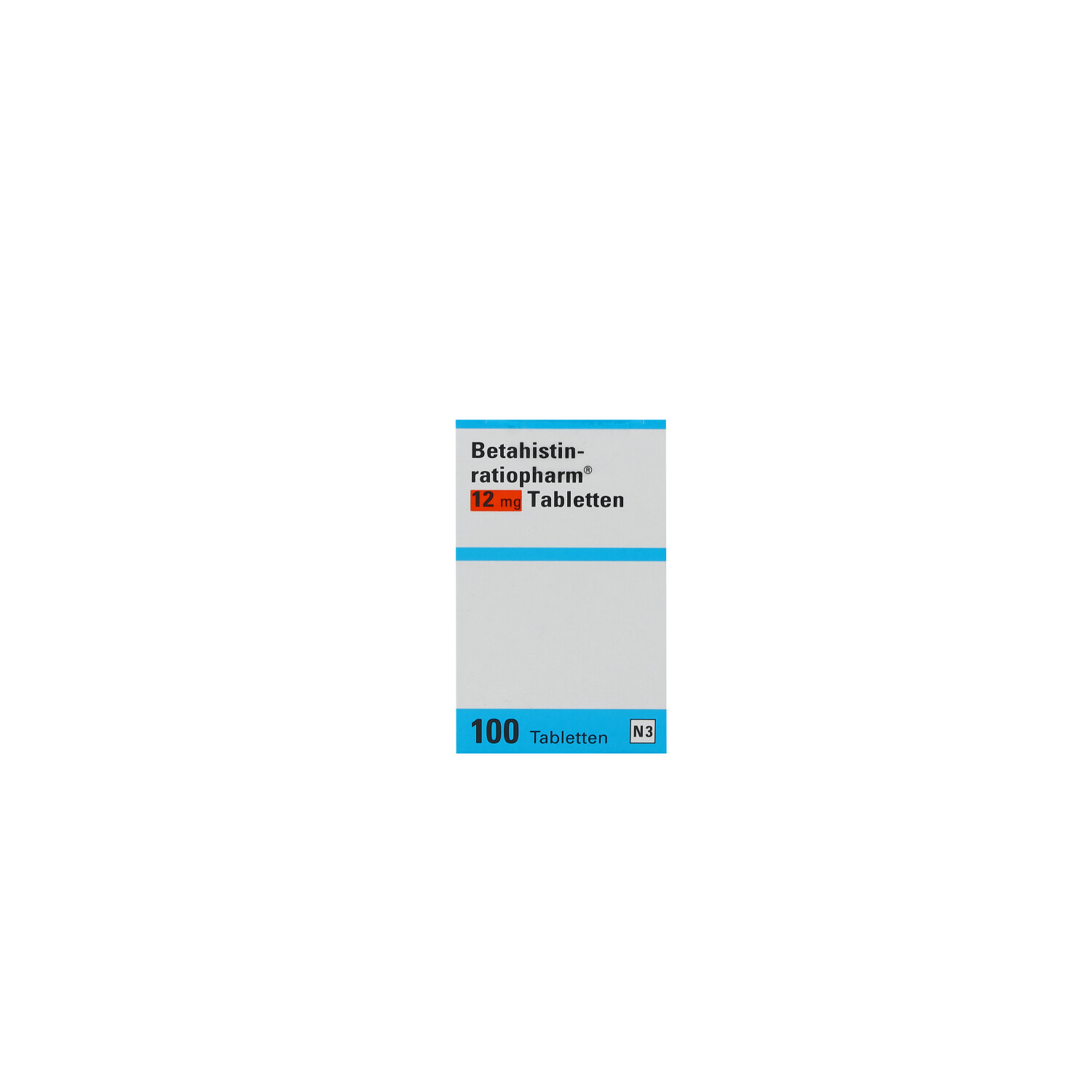 BETAHISTIN-ratiopharm 12 mg Tabletten