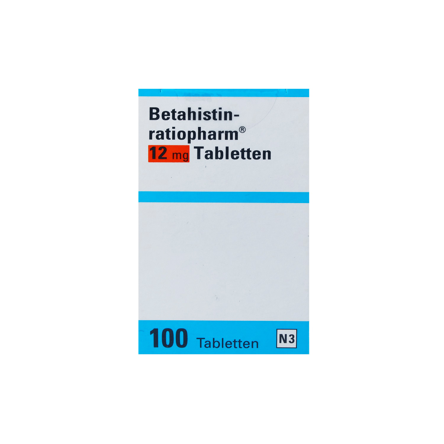 BETAHISTIN-ratiopharm 12 mg Tabletten