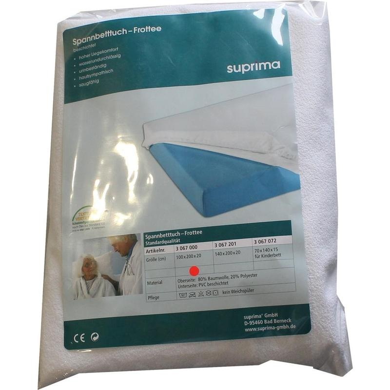 SUPRIMA Spannbetttuch 3067 BW-Frottee PVC-besch.