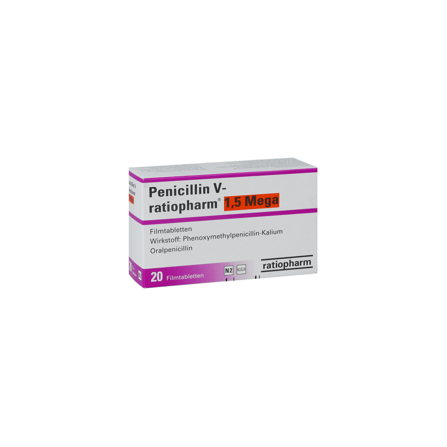 PENICILLIN V-ratiopharm 1,5 Mega Filmtabletten