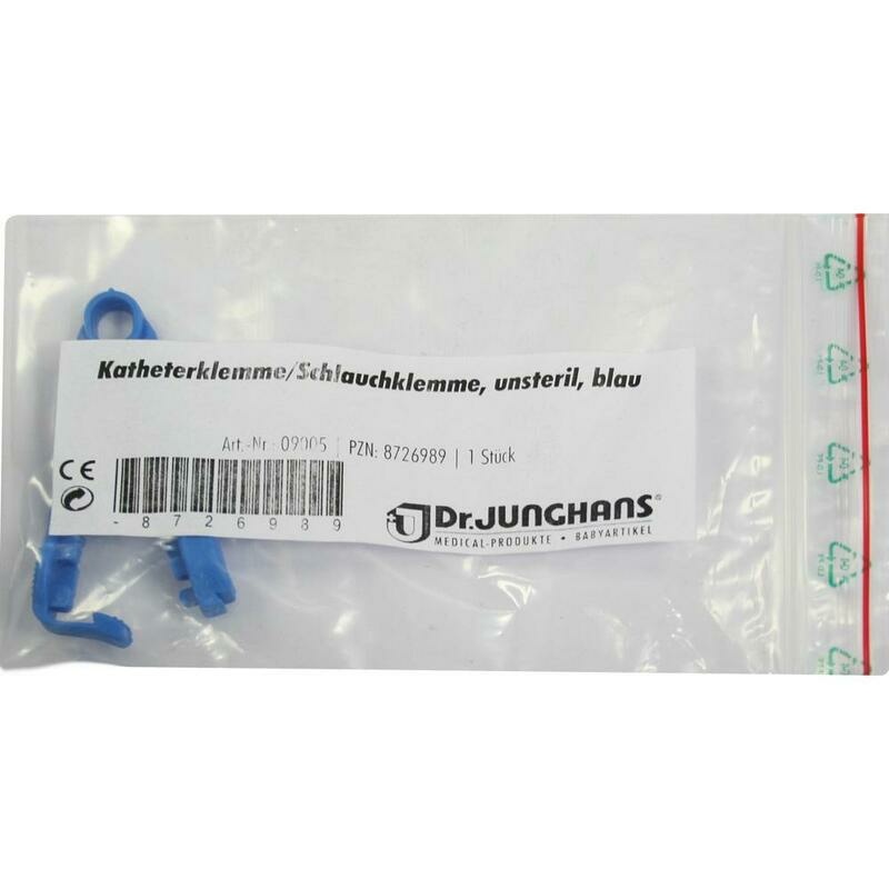 KATHETERKLEMME blau unsteril