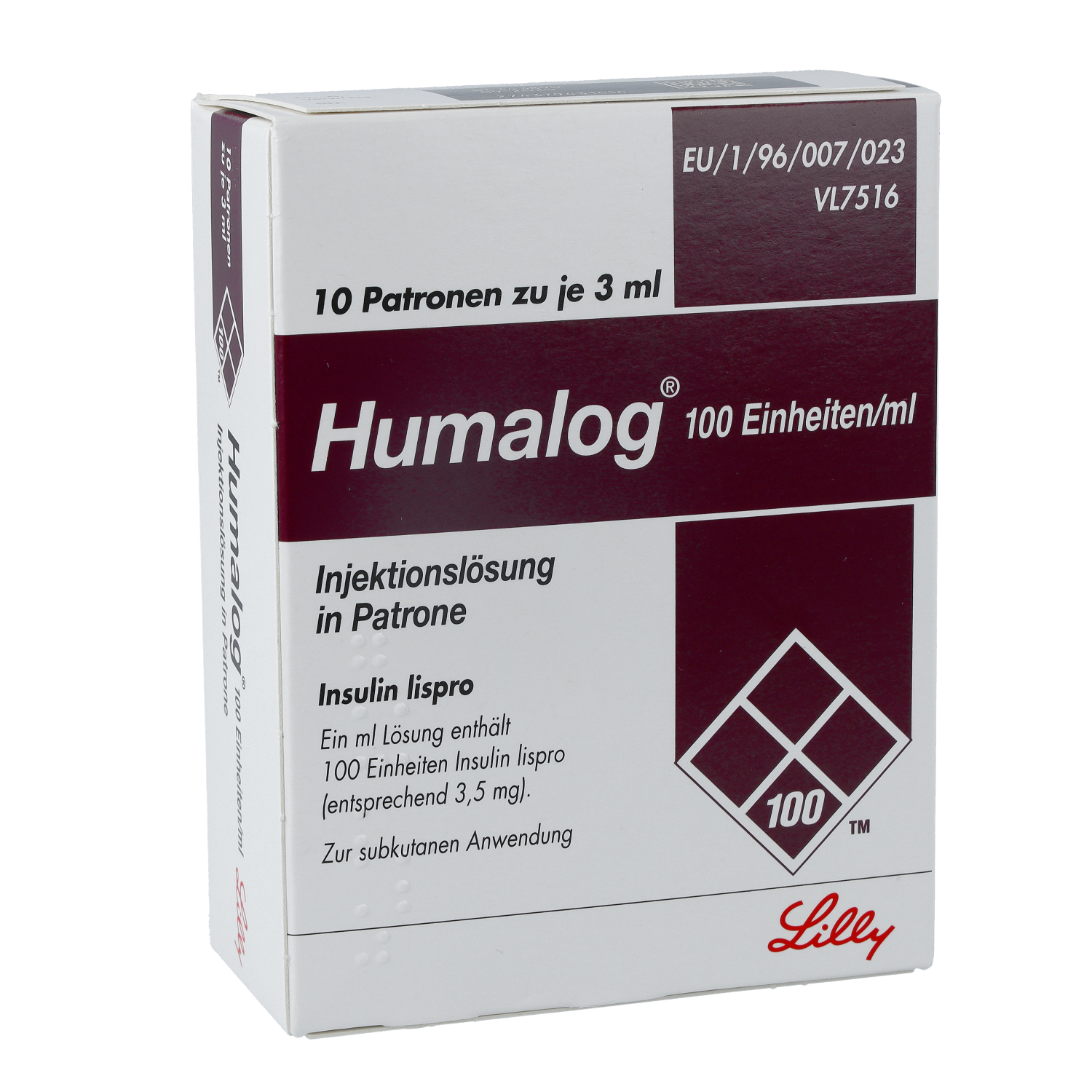 HUMALOG 100 E/ml Patrone Injektionslösung