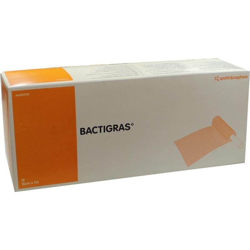 BACTIGRAS antiseptische Paraffingaze 15 cmx1 m