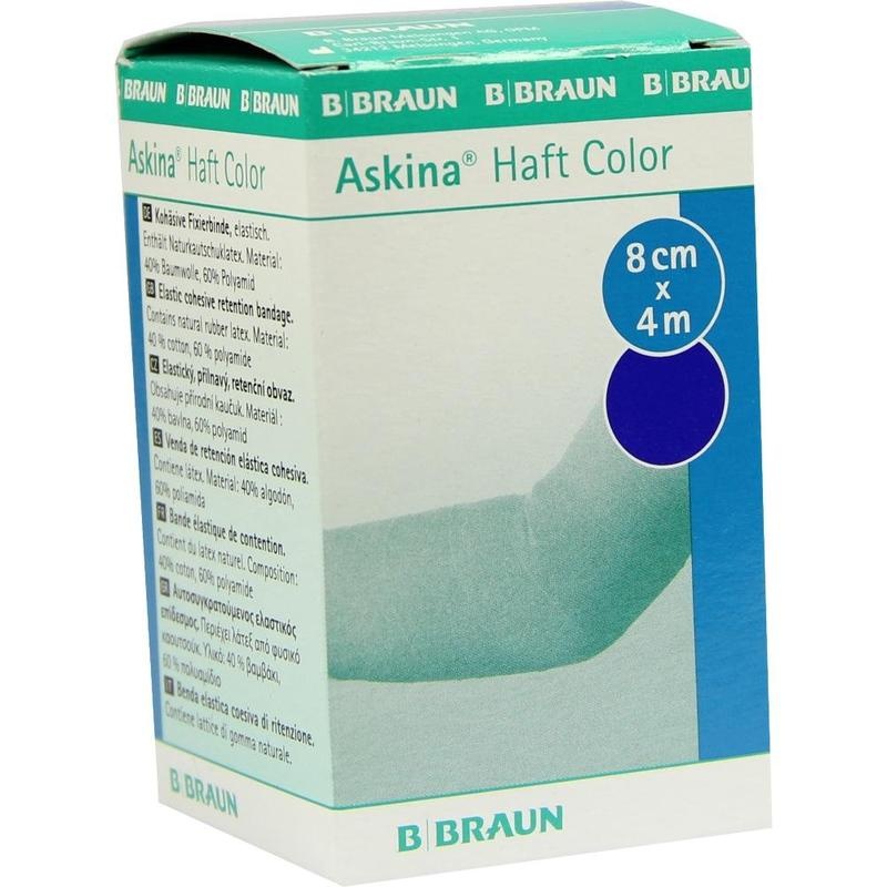 ASKINA Haftbinde Color 8 cmx4 m blau