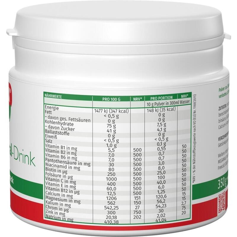 MEGAMAX Vita Mineral Drink Kirsche Pulver
