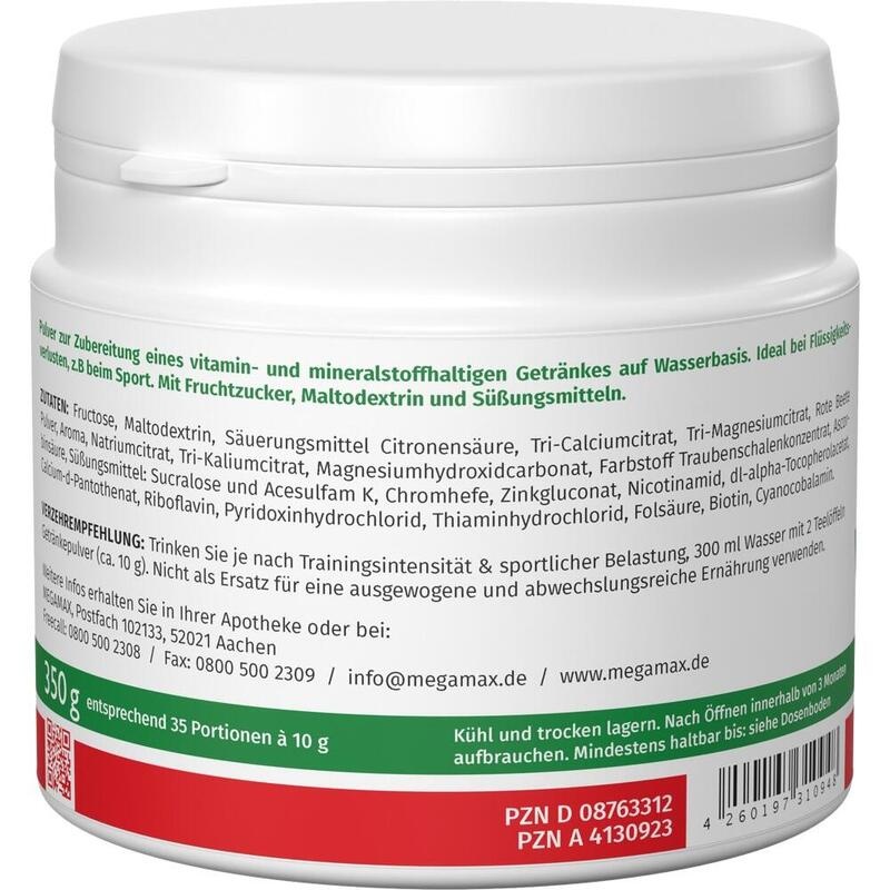 MEGAMAX Vita Mineral Drink Orange Pulver