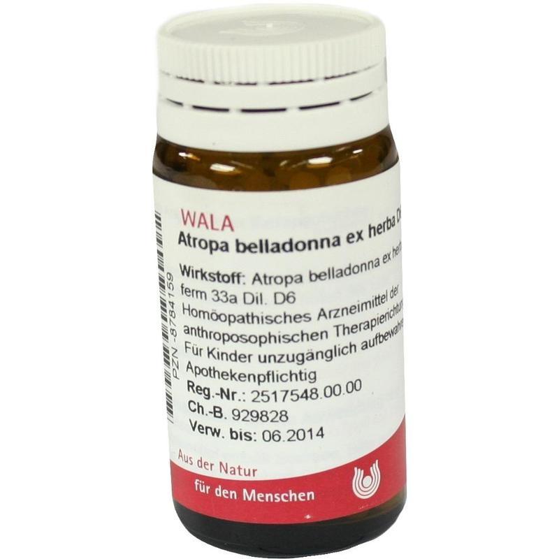 ATROPA belladonna ex Herba D 6 Globuli