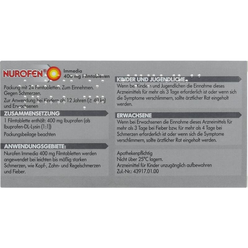 NUROFEN Immedia 400 mg Filmtabletten