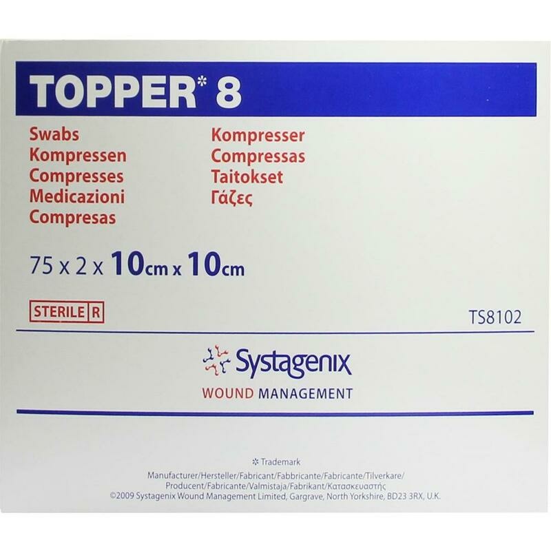TOPPER 8 Kompr.10x10 cm steril