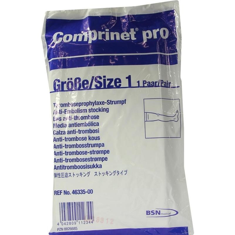 COMPRINET pro Strumpf oberschenk.lang Gr.1 weiß