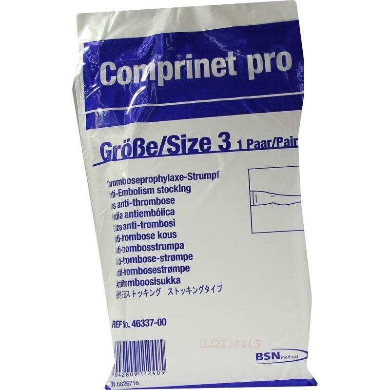 COMPRINET pro Strumpf oberschenk.lang Gr.3 weiß