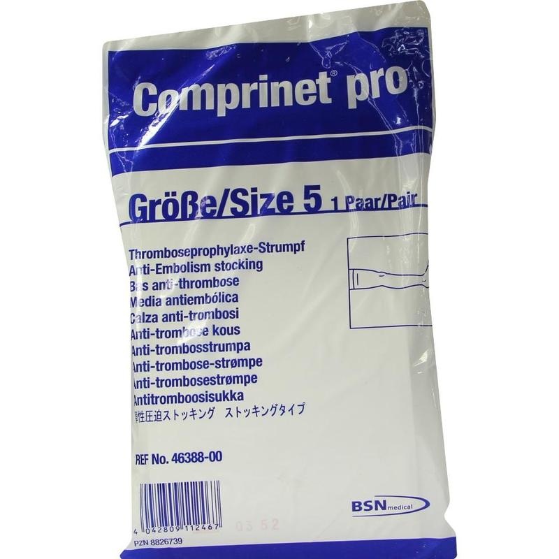 COMPRINET pro Strumpf oberschenk.lang Gr.5 weiß