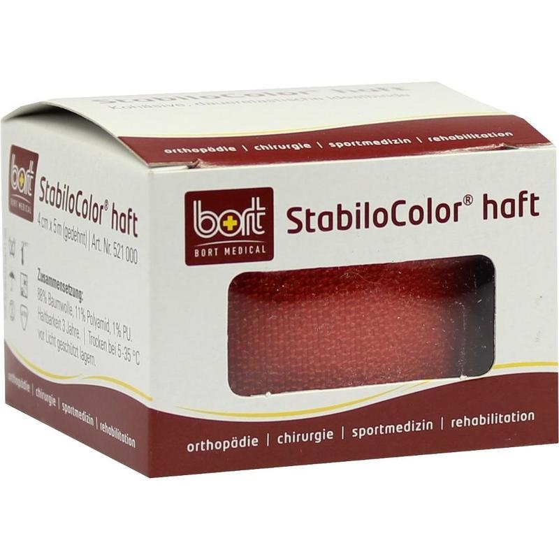 BORT StabiloColor haft Binde 4 cm rot
