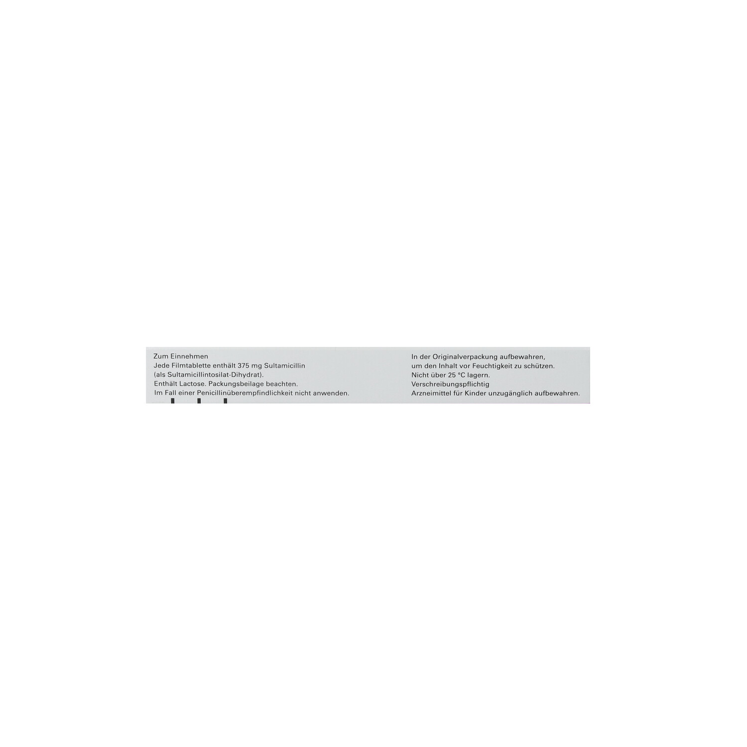 SULTAMICILLIN-ratiopharm 375 mg Filmtabletten