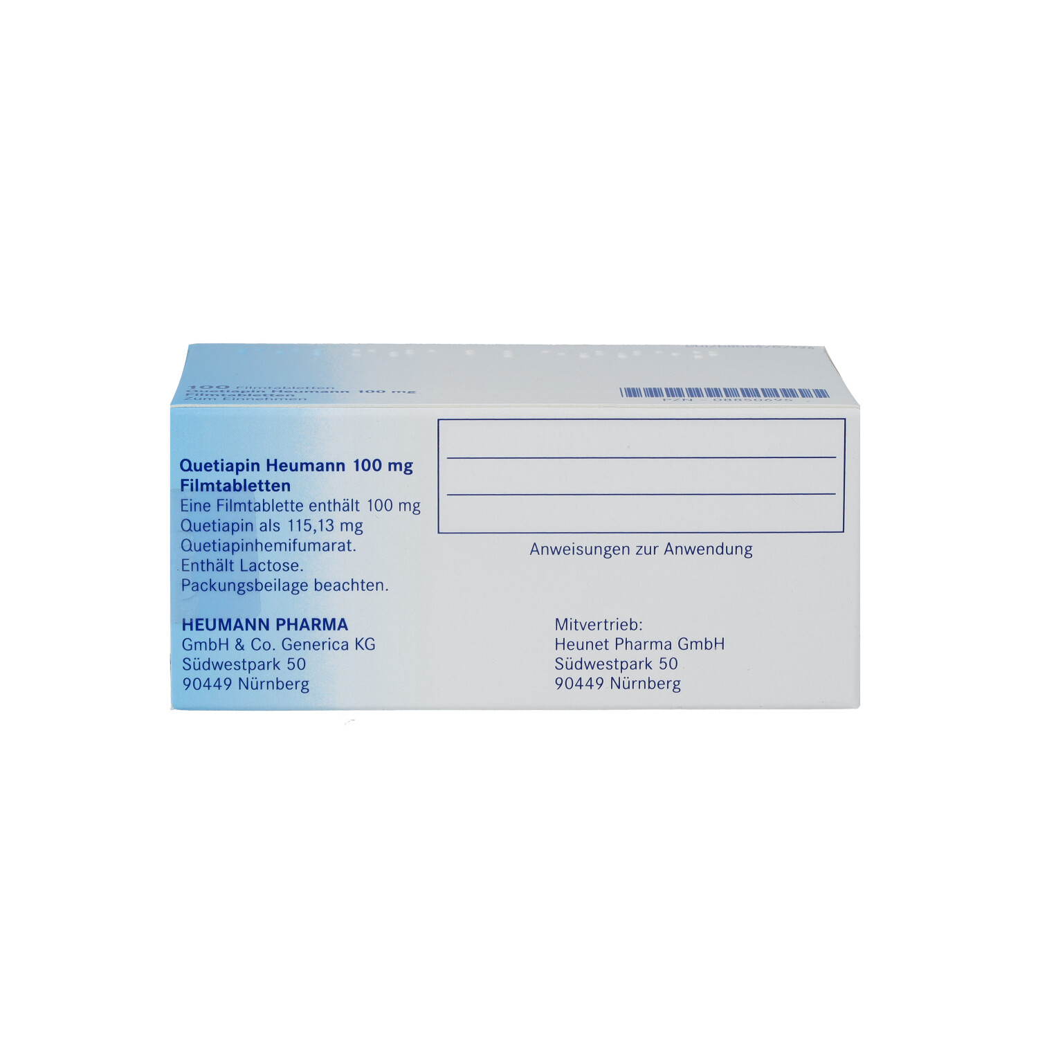 QUETIAPIN Heumann 100 mg Filmtabletten