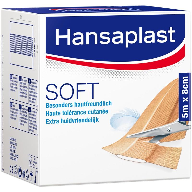 HANSAPLAST Soft Pflaster 8 cmx5 m Rolle