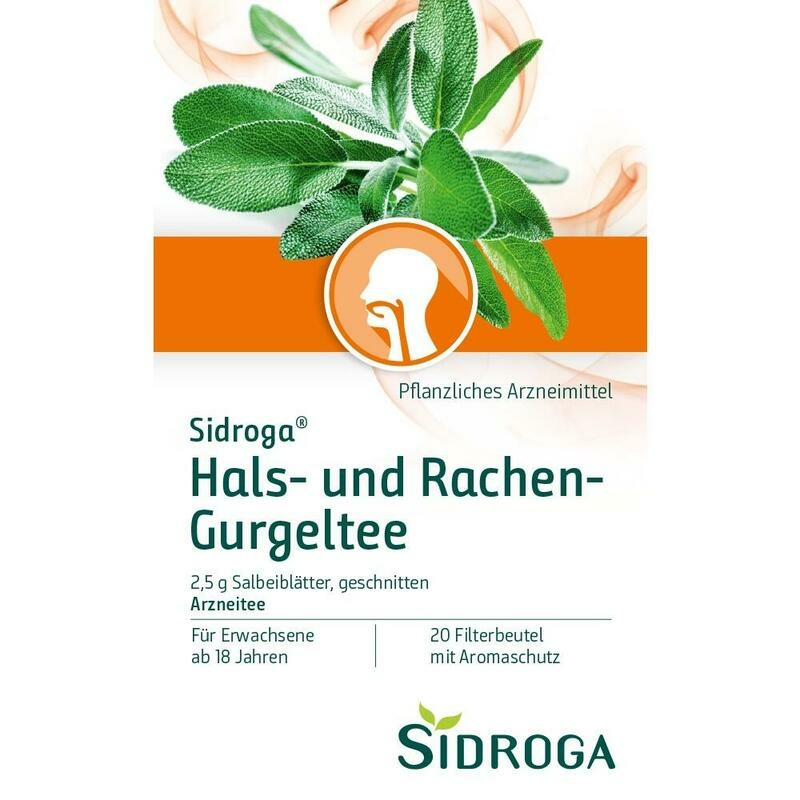 SIDROGA Hals- und Rachen-Gurgeltee Filterbeutel