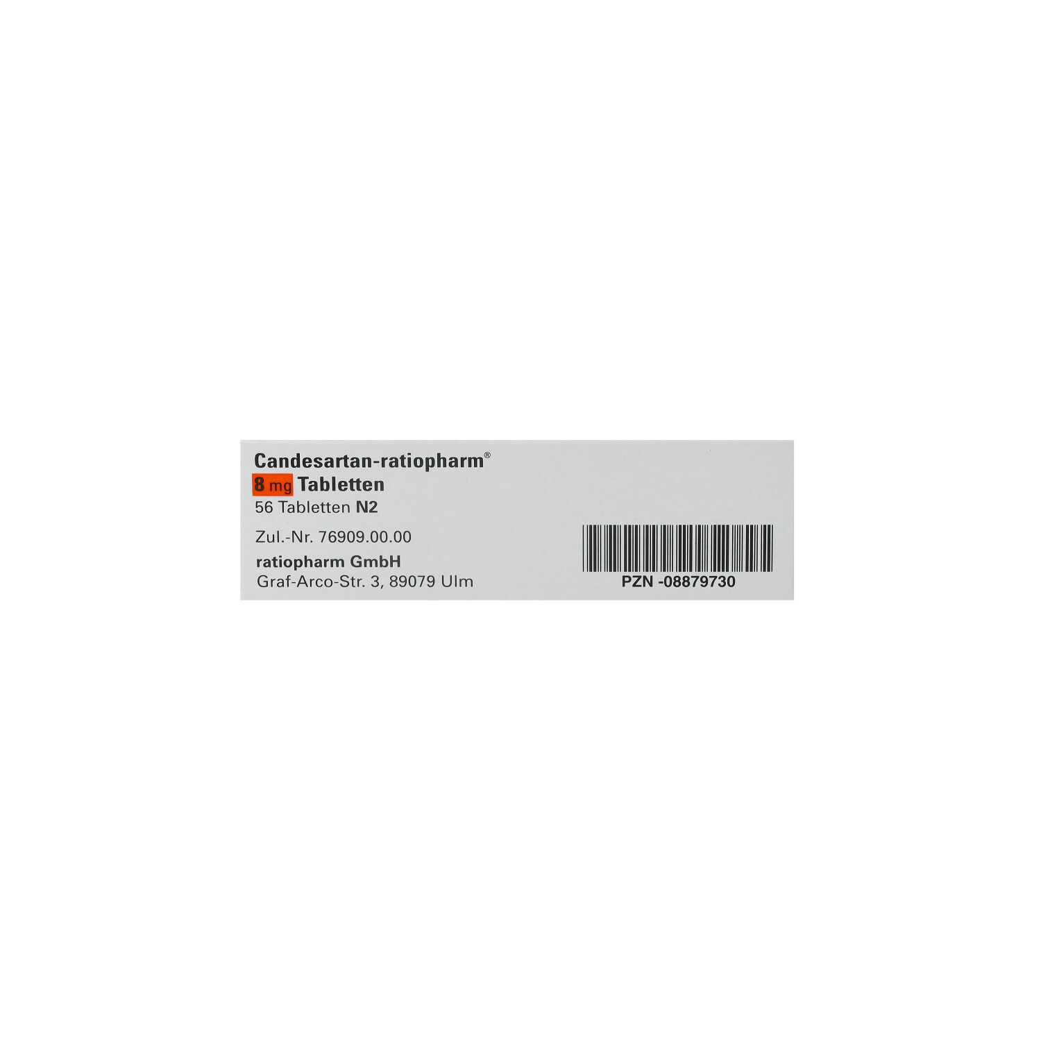 CANDESARTAN-ratiopharm 8 mg Tabletten