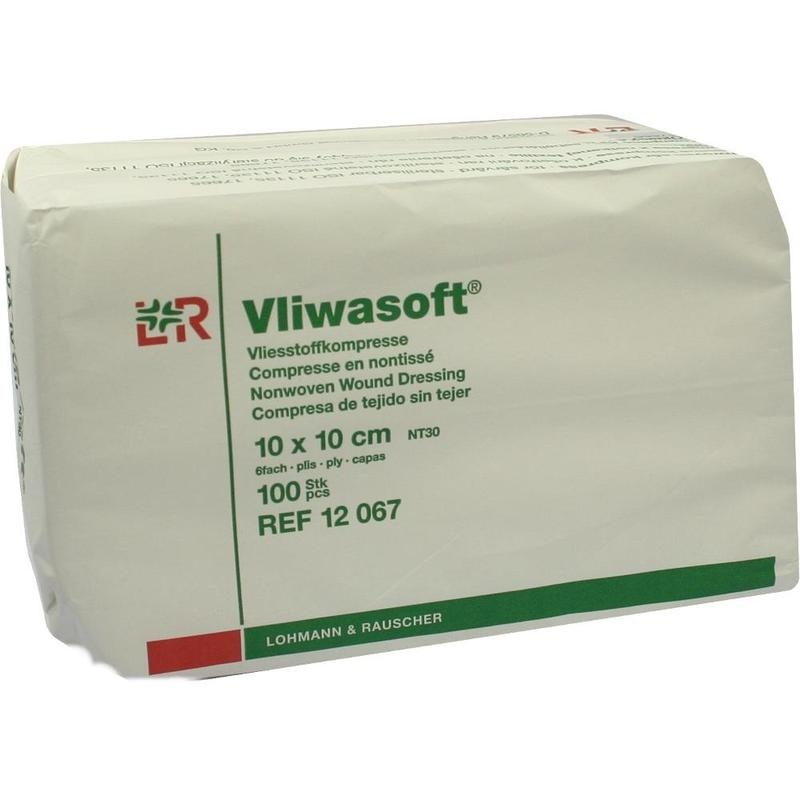 VLIWASOFT Vlieskompressen unsteril 10x10 cm 6l.