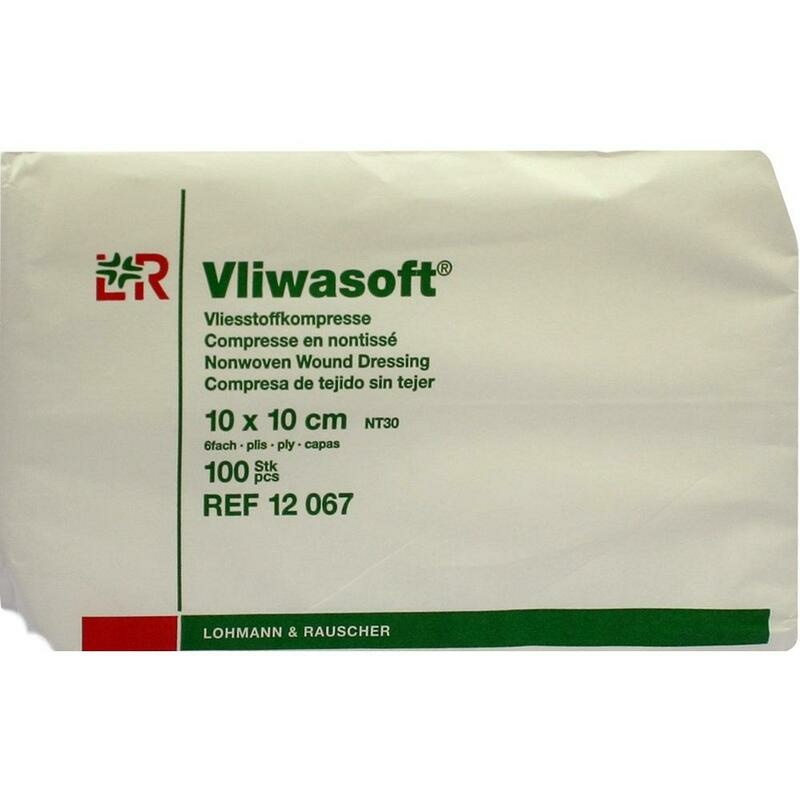 VLIWASOFT Vlieskompressen unsteril 10x10 cm 6l.