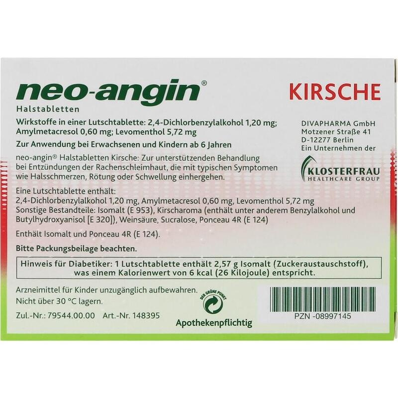 NEO-ANGIN Halstabletten Kirsche
