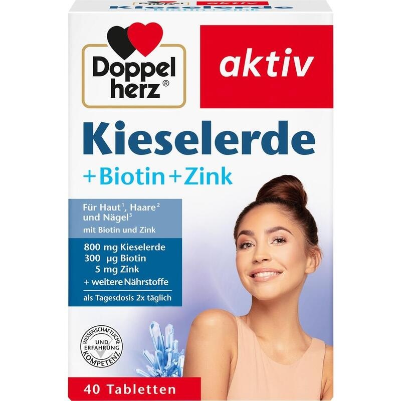 DOPPELHERZ Kieselerde+Biotin+Zink Tabletten