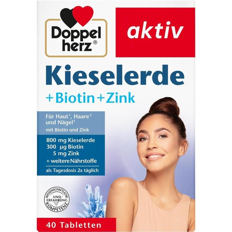 DOPPELHERZ Kieselerde+Biotin+Zink Tabletten