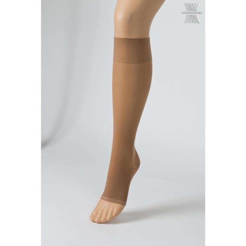 COMPRESSANA Calypso 140den Kniestr.Gr.6 silk o.Sp.