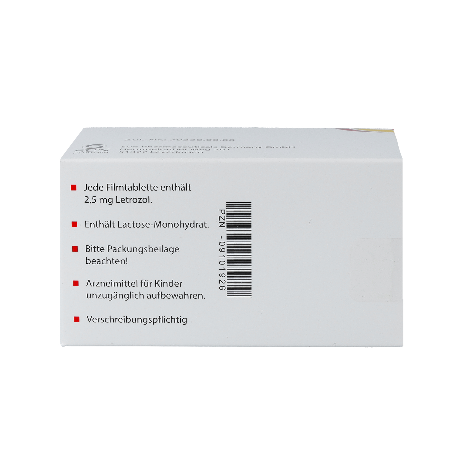LETROZOL SUN 2,5 mg Filmtabletten